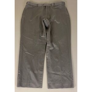 Perry Ellis Portfolio‎ Dress Pants Straight Leg Men's Size 40x30 Gray Cotton